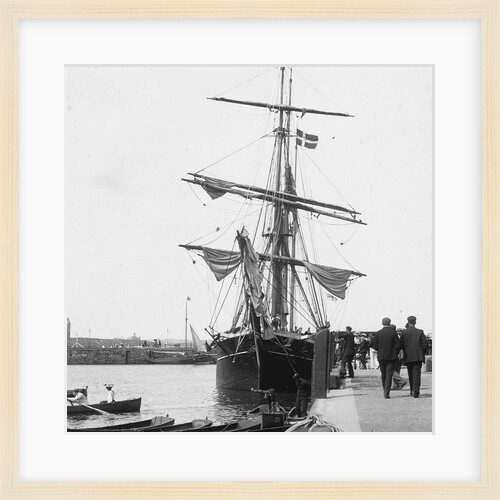 Sailing Ship in Ramsey Harbour, Isle of Man by George Bellett Cowen